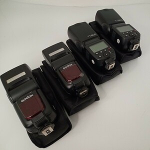 GODOX TT600 ゴドックス ストロボ フラッシュ スピードライト 4個セット ケース付き YB834