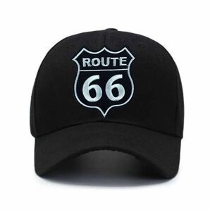 ルート66の刺繍入りベースボールキャップ ストリートスタイルの調節可能 帽子 キャップ
