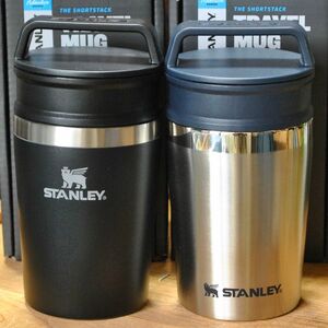 スタンレーSTANLEY真空マグ0.23L【マットブラック＆シルバーの2点セット】正規品　アウトドア キャンプ 真空断熱マグ