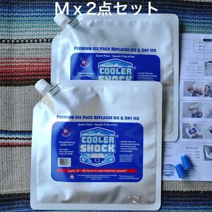 クーラーショックCOOLER SHOCK【Mｘ2点セット】−7.8度を長時間キープする氷点下保冷剤 アウトドア キャンプ BBQ 