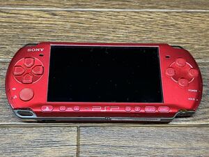 【23-4】 SONY/ソニー PSP-3000 レッド 動作品