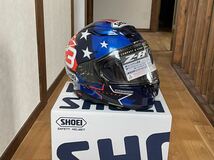 SHOEI フルフェイスヘルメット Z8 マルケス アメリカンスピリッツTC-10　サイズL(59cm) _画像8