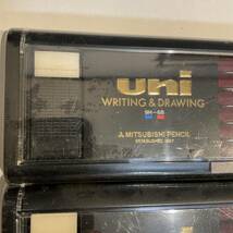 4050803 長期在庫品 未使用 三菱鉛筆 uni ユニ 鉛筆 10ダース 120本 ケシゴム入 B 4B 2H 3H 当時物 昭和レトロ 文房具 コレクション_画像2