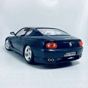  out box less . Italy made burago 1/18 Ferrari 456GT 1992 Dark Blue Metallic Ferrari 