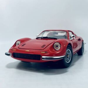 MATTEL HOT WHEELS 1/18 FERRARI DINO 246GTS ROSSO 1973 Ferrari Dino KYOSHO Kyosho обращение стандартный импорт модель 