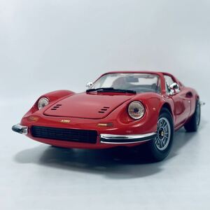 MATTEL HOT WHEELS 1/18 FERRARI DINO 246GTS ROSSO 1973 フェラーリ ディーノ KYOSHO 京商扱い正規輸入モデル