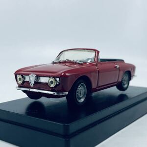 絶版品 PROGETTO K AUTOMODELLI 1/43 Alfa Romeo Giulia GTC Open 1965 rosso