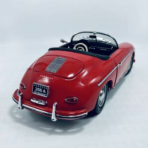 絶版品 KYOSHO 京商 1/18 PORSCHE 356A 1600 SPEED STAR RED ポルシェ356A スピードスター 赤の画像4