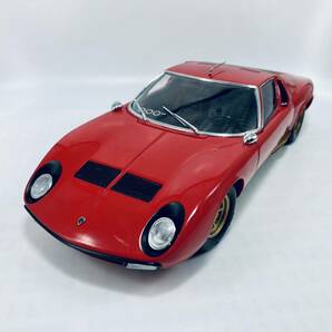 絶版品 KYOSHO 京商 1/18 LAMBORGHINI MIURA P400SV RED KS08313R ランボルギーニ ミウラの画像4