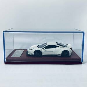  out box less .ONE-BY-ONE PRODUCTION 1/43 LIBERTY WALK - 458 PREPARED 2014 LB Works Ferrari 458 White
