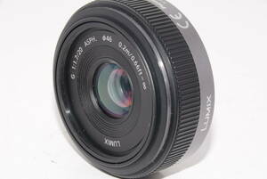 【外観特上級】PANASONIC パナソニック 単焦点G 20mm/F1.7 ASPH. H-H020　#u1319