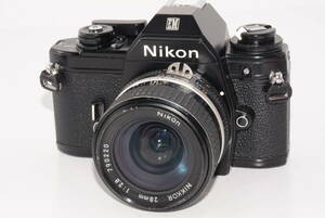 【外観特上級】Nikon EM Nikon Ai-s NIKKOR 28mm F2.8 ニコン　#t5260