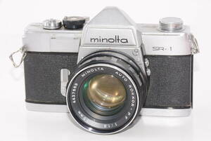 【外観並級】MINOLTA SR-1 MINOLTA AUTO ROKKOR-PF 55mm F1.8　#t4947