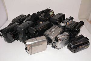 【訳あり】ジャンク ビデオカメラ 13台まとめて Panasonic SONY Victorなど　#e8539