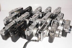 【訳あり】ジャンク カメラ レンジファインダー 15台まとめて Canon コニカなど色々　#s8555