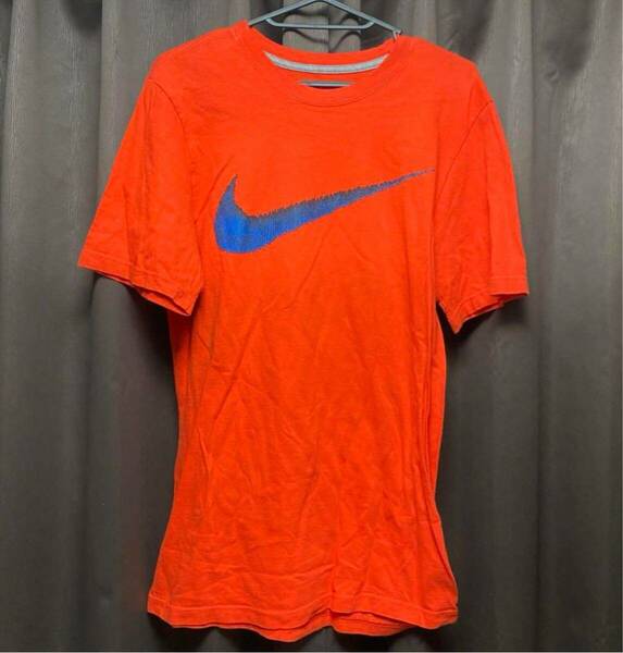 nike Tシャツ オレンジ ビックロゴ センターロゴ 定番ロゴ S
