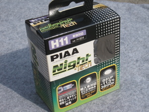 ★ＰＩＡＡ　ピア ナイトテック　Ｈ１１　バイク　高効率バルブ　メーカー品番Ｈ－８２４