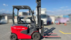 ★岡山発 美中古vehicle★Mitsubishiロジスネクスト Nichiyu Batteryforklift FB15PN 1.5t ハイマスト4M 202008製 サイドシフトincluded 2900Ah)倉a