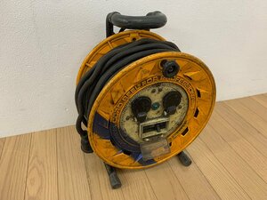 ★中古★ハタヤ 畑屋 サンタイガーリール BR-302M 電線長30m 2口 100V5A 屋内用 延長コード コードリール 電工ドラム HATAYA)倉b