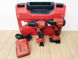 ★中古★HILTI ヒルティ 充電式インパクトドライバ/ドリルドライバー SID2-A12/SF2-A12 本体 ケース/バッテリー1個付き 電動工具)倉c