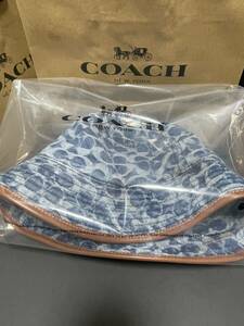 即完売品　COACH コーチ　シグネチャー　デニム　バケットハット