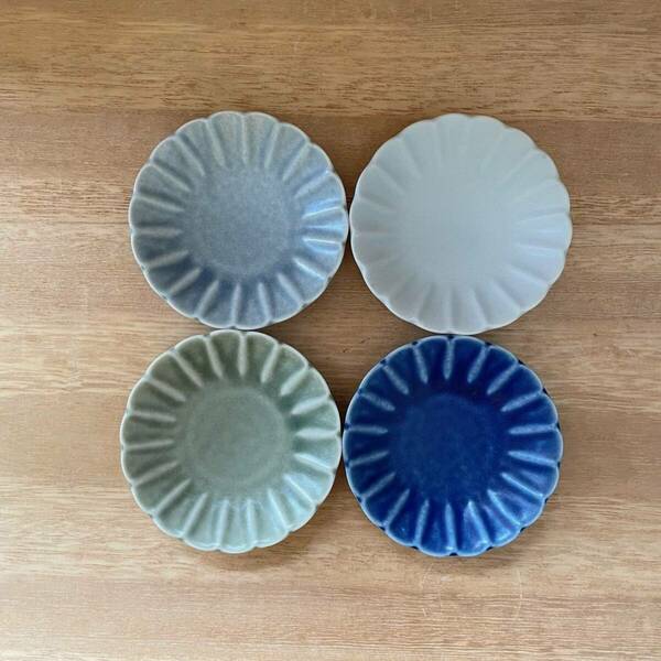 【４枚セット】小皿　ミニプレート　取り皿　日本製　美濃焼