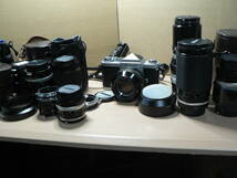 ニコン NIKON F レンズ約7本 Nikon NIKKORf=20cm 1：4 35～200mm f=10.5cm 1：2.5 f=2.8cm 他 付属品まとめて_画像1