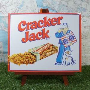 新品★インテリア雑貨★【ブリキ看板】Cracker Jack／クラッカー・ジャック　Surprise Inside