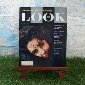 激レア★60年前の雑誌！★【輸入雑誌】Look／ルック　Elizabeth Taylor　-1960.4.12-　【ヴィンテージ物】