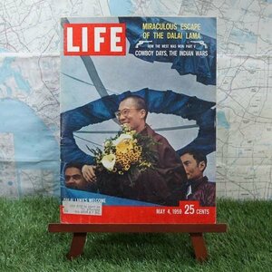 激レア★60年前の雑誌！★【輸入雑誌】Life／ライフ　Miraculous Escape of The Dalai Lama　-1959.5.4-　【ヴィンテージ物】