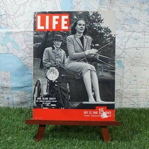 激レア★70年前の雑誌！★【輸入雑誌】Life／ライフ　Long Island Society　-1946.7.22-　【ヴィンテージ物】