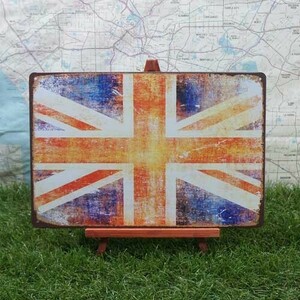 新品★インテリア雑貨★【ブリキ看板】Union Jack／ユニオンジャック　イギリス国旗