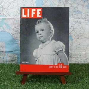 激レア★80年前の雑誌！★【輸入雑誌】Life／ライフ　Busiest Baby　-1939.8.14-　【ヴィンテージ物】