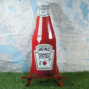 新品★インテリア雑貨★【ブリキ看板】Heinz／ハインツ　Tomato Ketchup