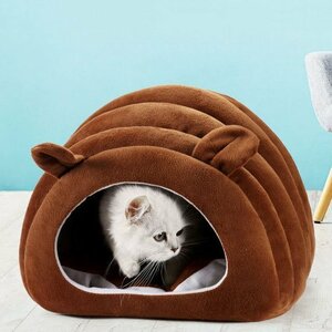 猫ハウス ドーム型 猫ベッド 犬用 ペットベッド 暖かい ふわ休憩所 猫 小型犬