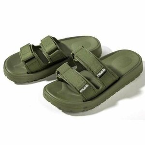  sandals thickness bottom men's casual EVA light weight beach sandals beach travel ..... slippers water land both for interior green 24.5cm