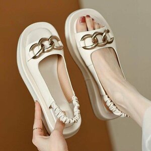  summer sandals sandals office sandals women's shoes thickness bottom heel none ..... casual skirt ko-te new work put on footwear feeling 25cm