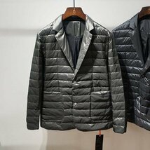 YRXZ- ONE(実寸3XL XL程度) 新品 超軽量◆高級セレブdesigner* 高品質 軽量 防寒 暖かい テーラード ダウン ジャケット_画像1