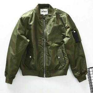 JK-緑(実寸 3XL ) 新品 新作 秋 高品質 ボリニ*ブラックラインdesigner* 高級ジャケット 大人のトラックジャケット