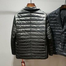 YRXZ- ONE(実寸3XL XL程度) 新品 超軽量◆高級セレブdesigner* 高品質 軽量 防寒 暖かい テーラード ダウン ジャケット_画像5