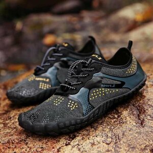  marine shoes water land both for men's aqua shoes fitness shoes shoes light weight drainage function pool . playing river .A01 26.5CM