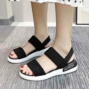  sandals lady's sport sandals rubber summer nurse sandals .... slip prevention ..... commuting light weight black 25cm