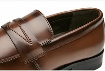 XX-2596-1 BROWN 44サイズ27.cm程度 【新品未使用】 高品質 英国風スタイル/メダリオンドレスシューズ/都会的な洗練されたセンス_画像8