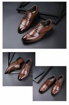 XX-355-1 BROWN 40サイズ25cm程度 【新品未使用】 高品質 英国風スタイル/メダリオンドレスシューズ/都会的な洗練されたセンス_画像2