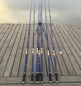アルミ　ロッドホルダー 釣具　折畳式　竿置き　ロッドスタンド 軽量　3段伸縮
