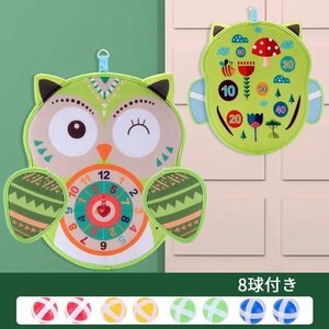  toy owl intellectual training toy darts game parent . catch ball interior child arithmetic early stage green 