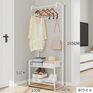  closet hanger rack wardrobe storage shelves attaching hanger rack clothes clotheshorse interior white 