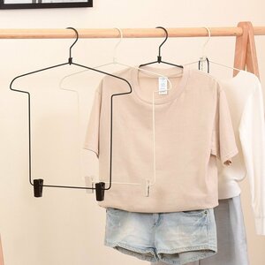  T-shirt type hanger clothes hanger ko-tine-to hanger tops bottoms clip attaching space-saving convenience sliding type black 