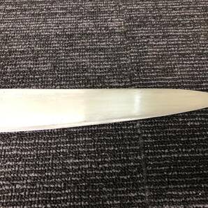 Misono HANDMADE ステンレスモリブデン鋼 洋包丁 牛刀 刃先折れジャンク 刃渡り約23.5cmの画像6