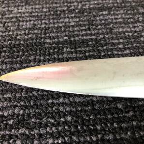 (2) Misono HANDMADE ステンレスモリブデン鋼 洋包丁 柳刃包丁 牛刀 刃先折れジャンク 刃渡り約27cm 写真追加ありの画像7